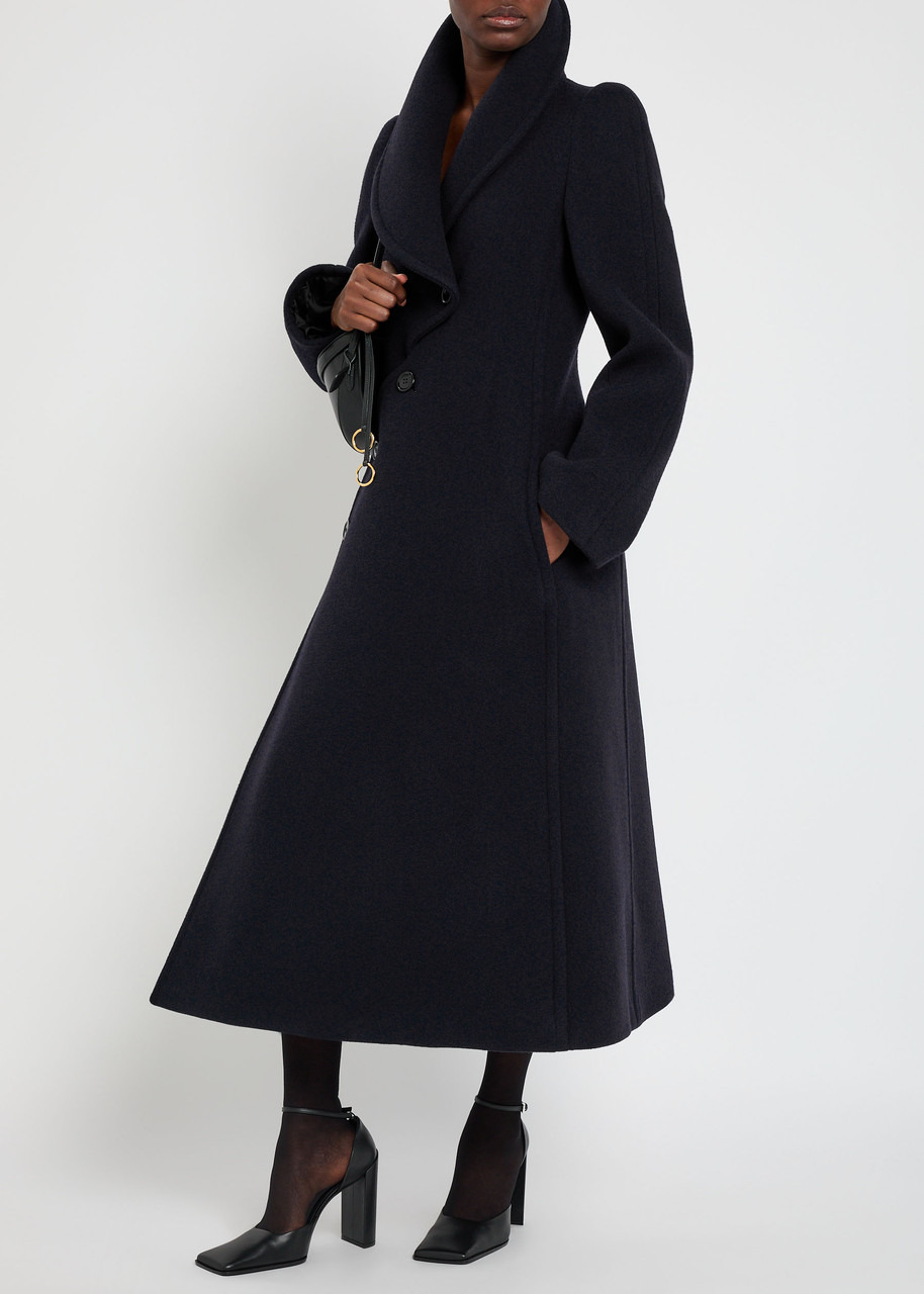 Alaïa Curved Wool Coat - 4