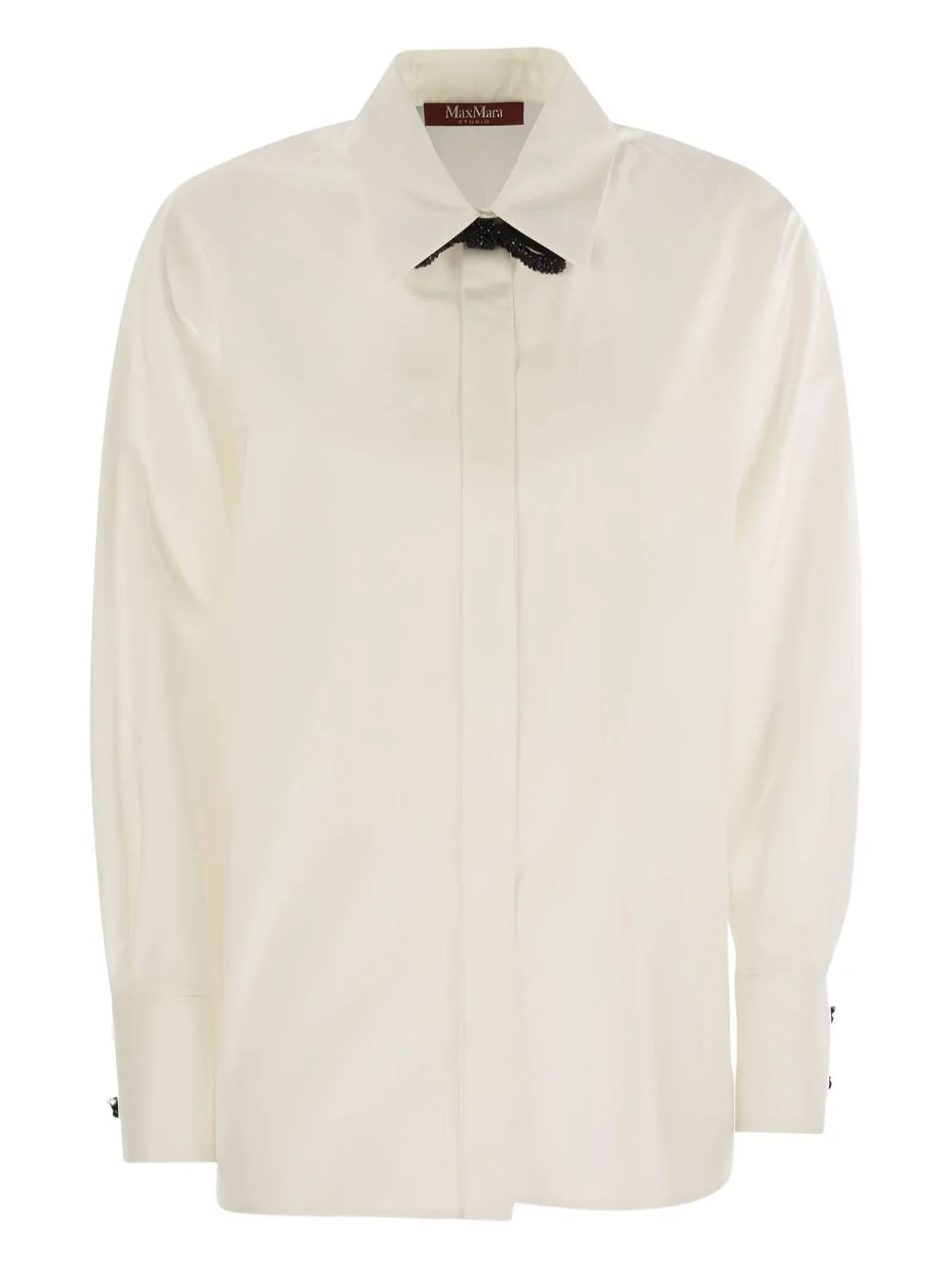 bow-embellishment shirt - 1
