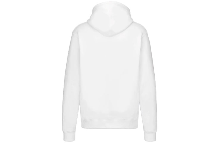 DIOR Flowers Floral Logo Embroidered Printed Loose Hooded Sweatshirt For Men Black 113J688A0531-C084 - 2