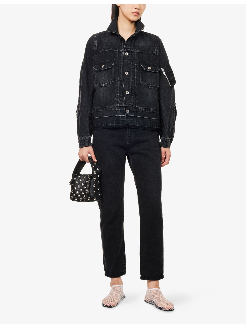 Contrast-Shell Regular-Fit Denim Jacket - 2