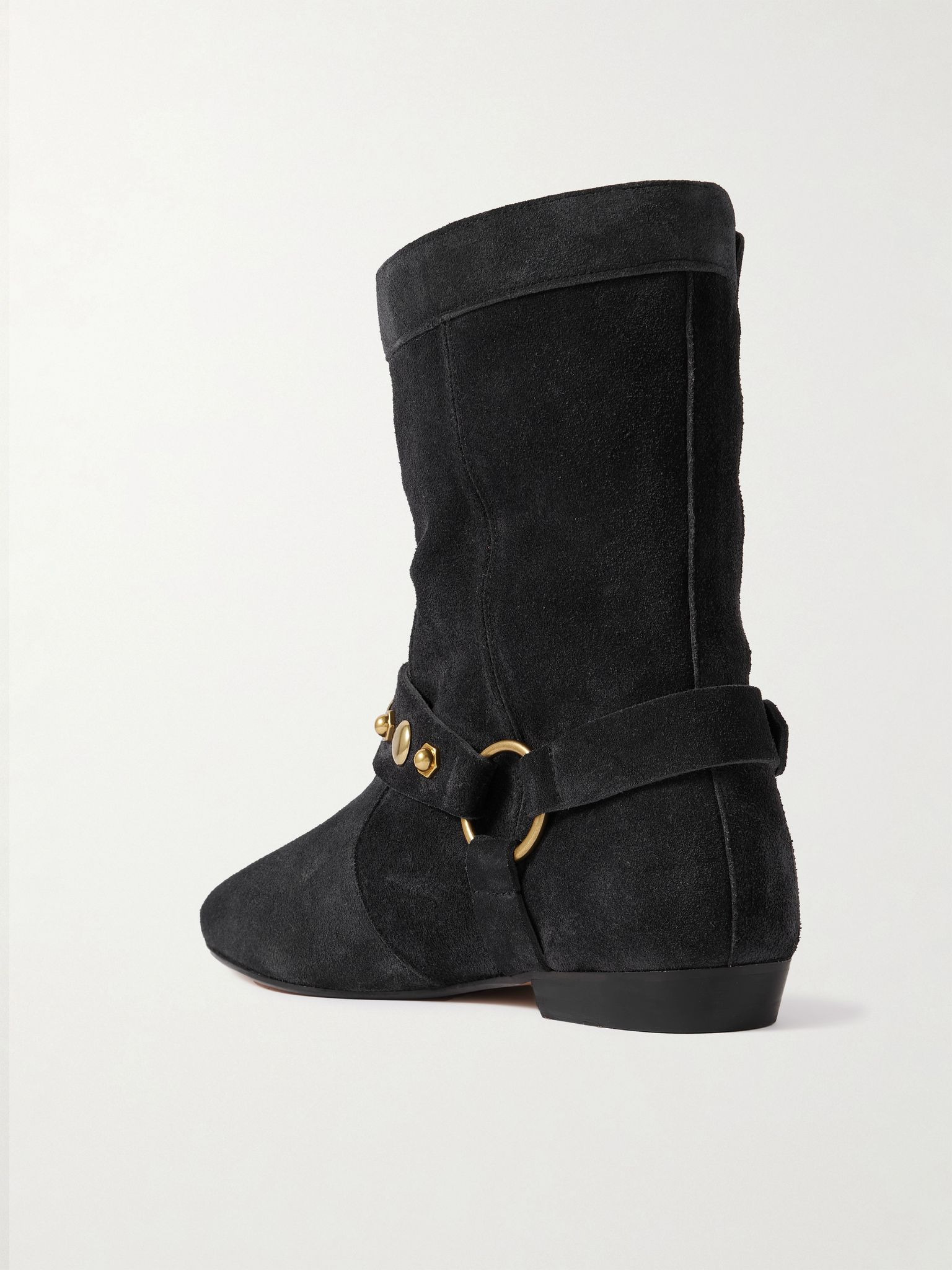 Stania studded suede ankle boots Blue - 3