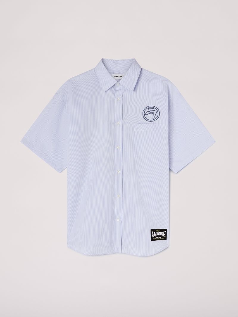 Striped Circle Amblem Shirt - 1