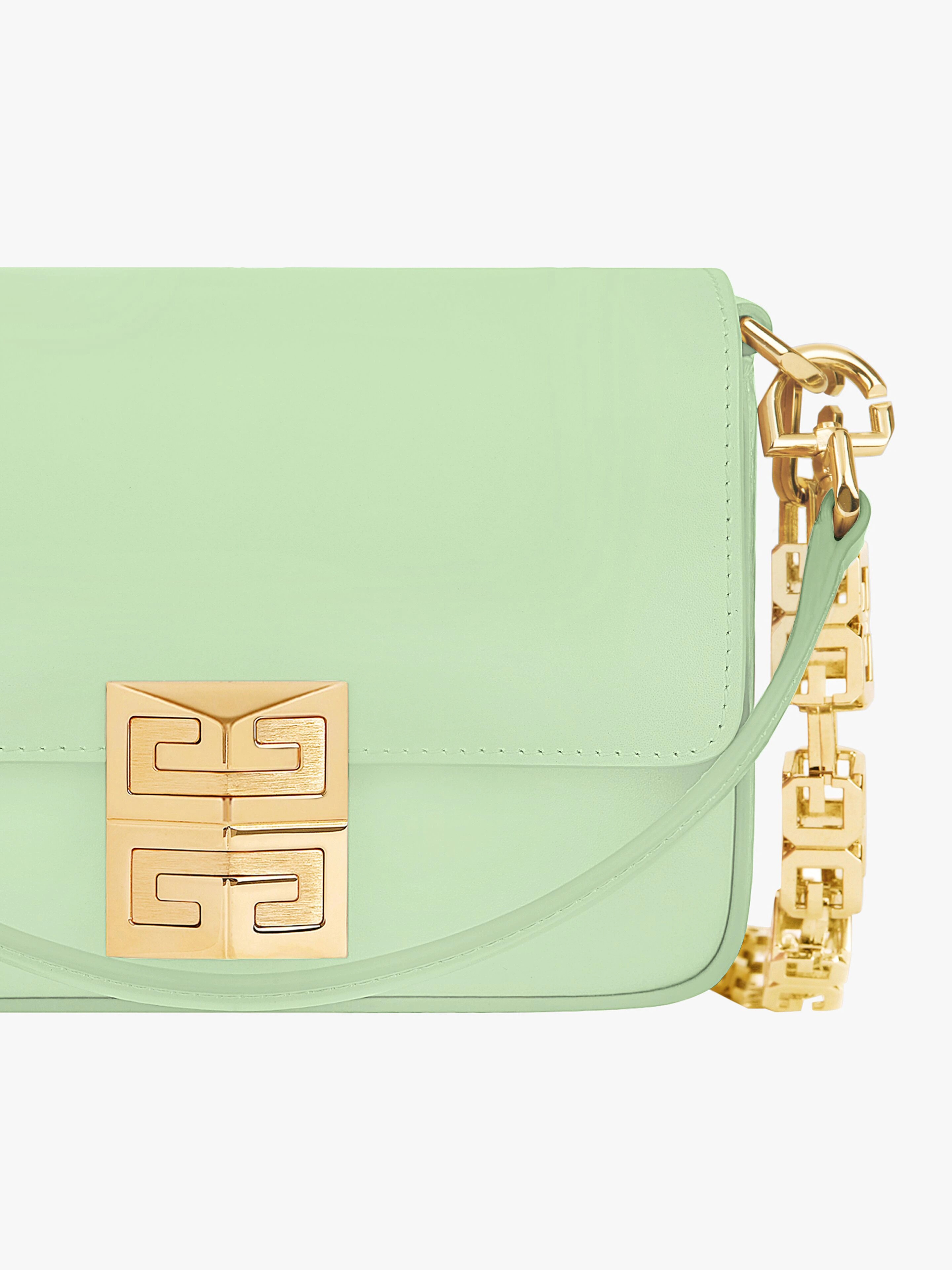 SMALL 4G BAG IN SHINY LEATHER WITH CHAIN - 7