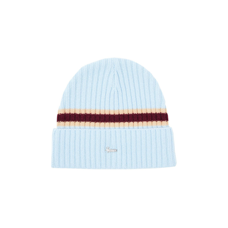 Supreme Stripe Cashmere Beanie 'Pale Blue' - 1