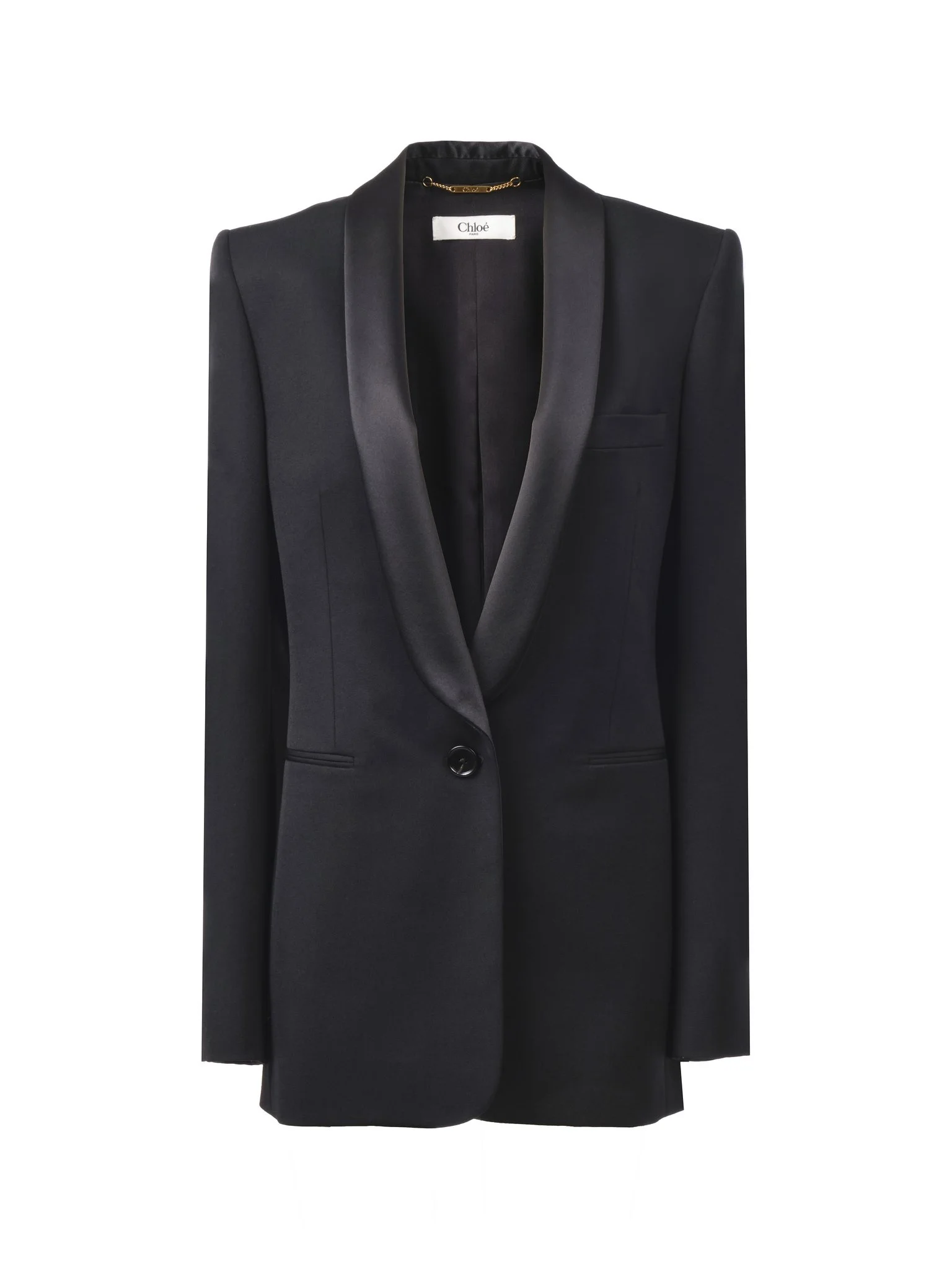 TUXEDO JACKET IN WOOL GRAIN DE POUDRE - 1
