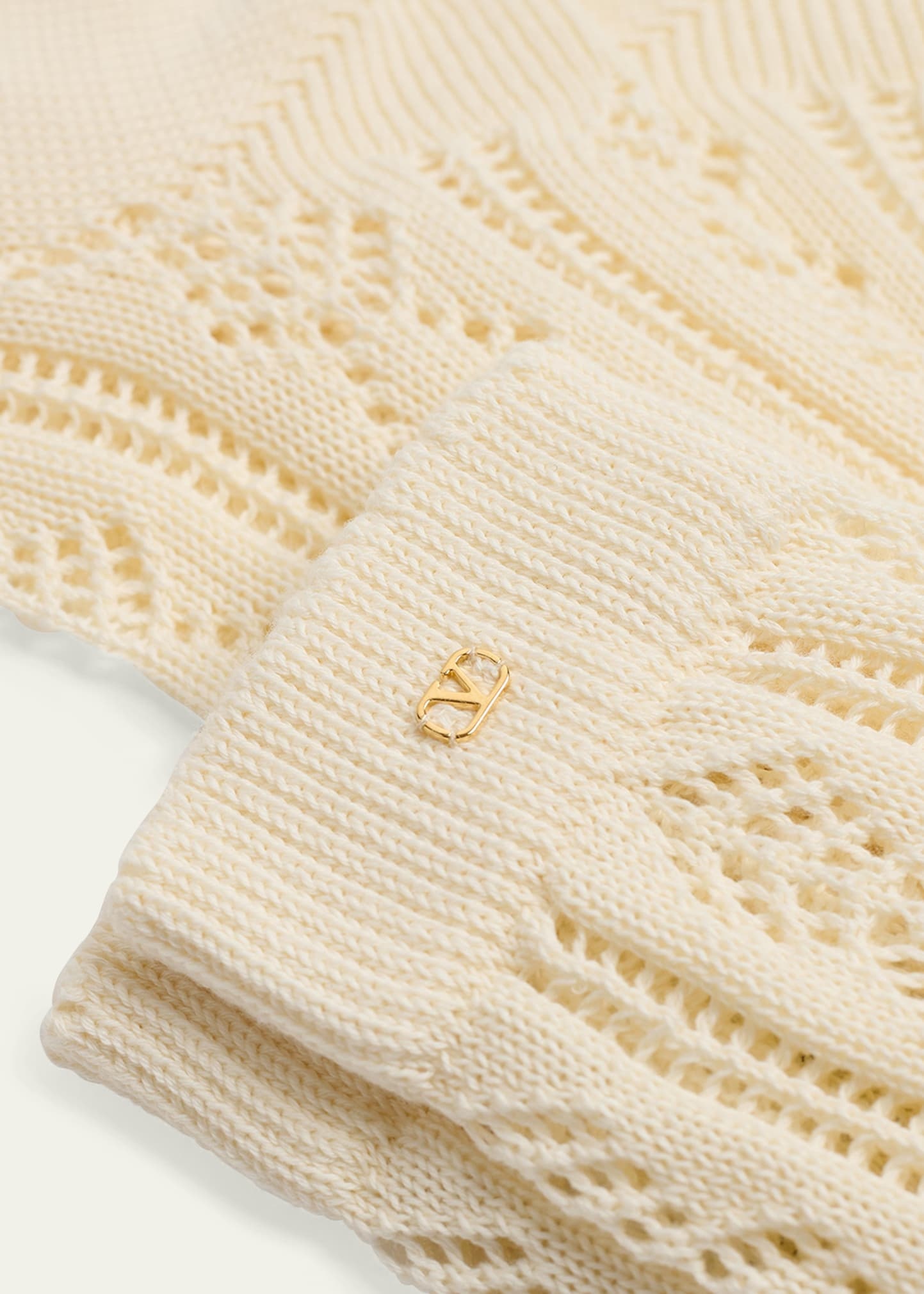 Men's VLogo Cotton Knit Over-Calf Socks - 3