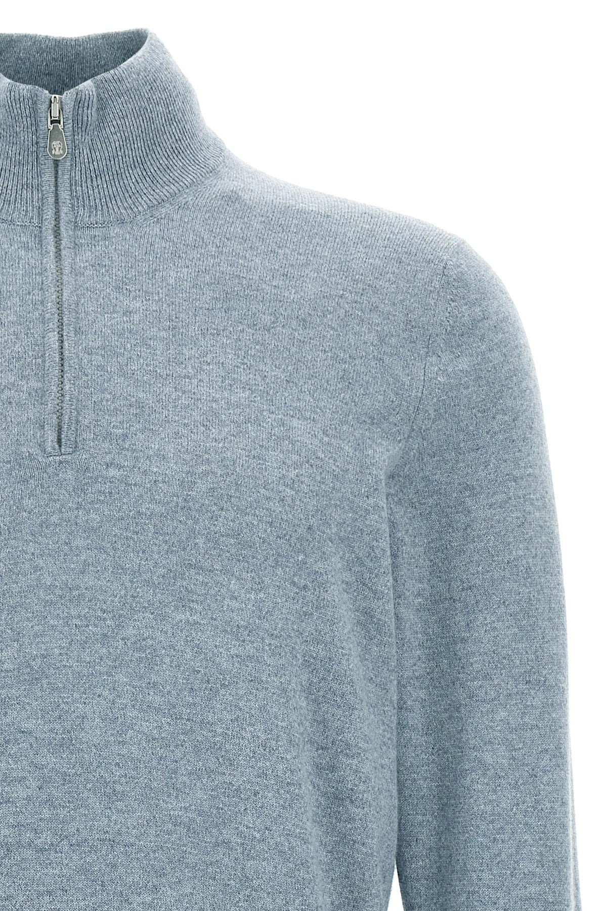 Brunello Cucinelli Men Half-Zip Sweater - 3