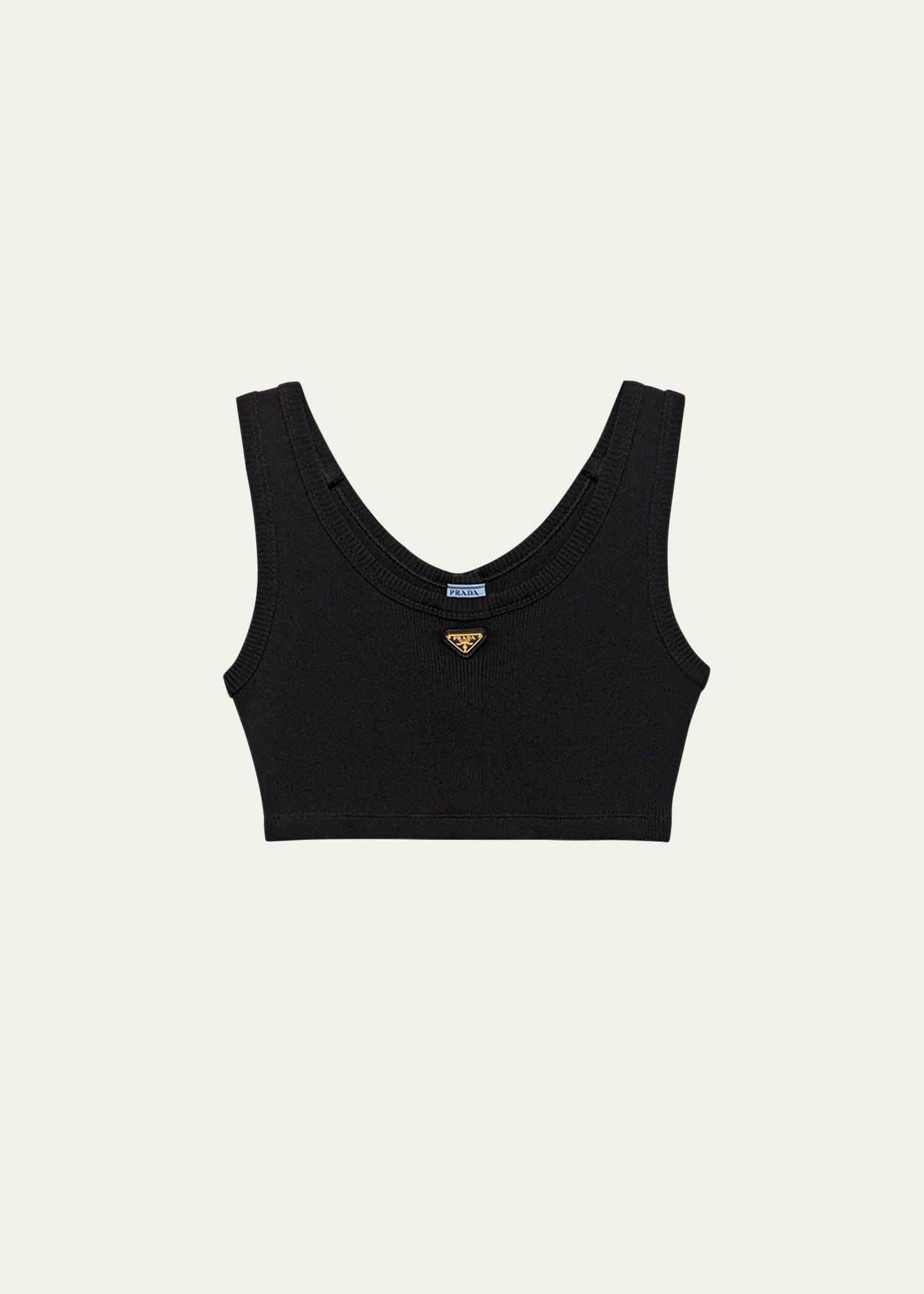 Jersey Cropped Tank Top - 1
