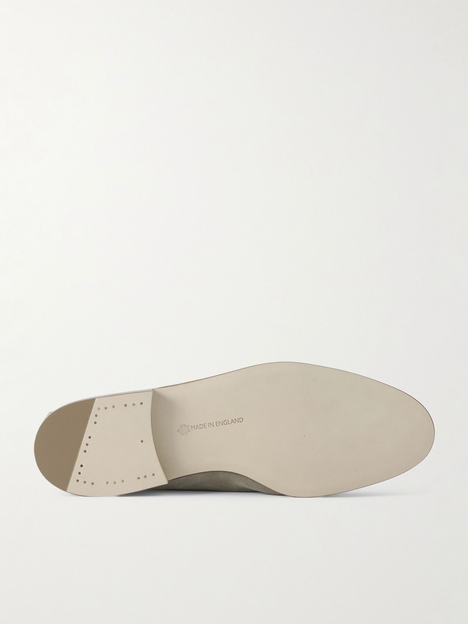 Polperro Suede Penny Loafers Sage green - 3