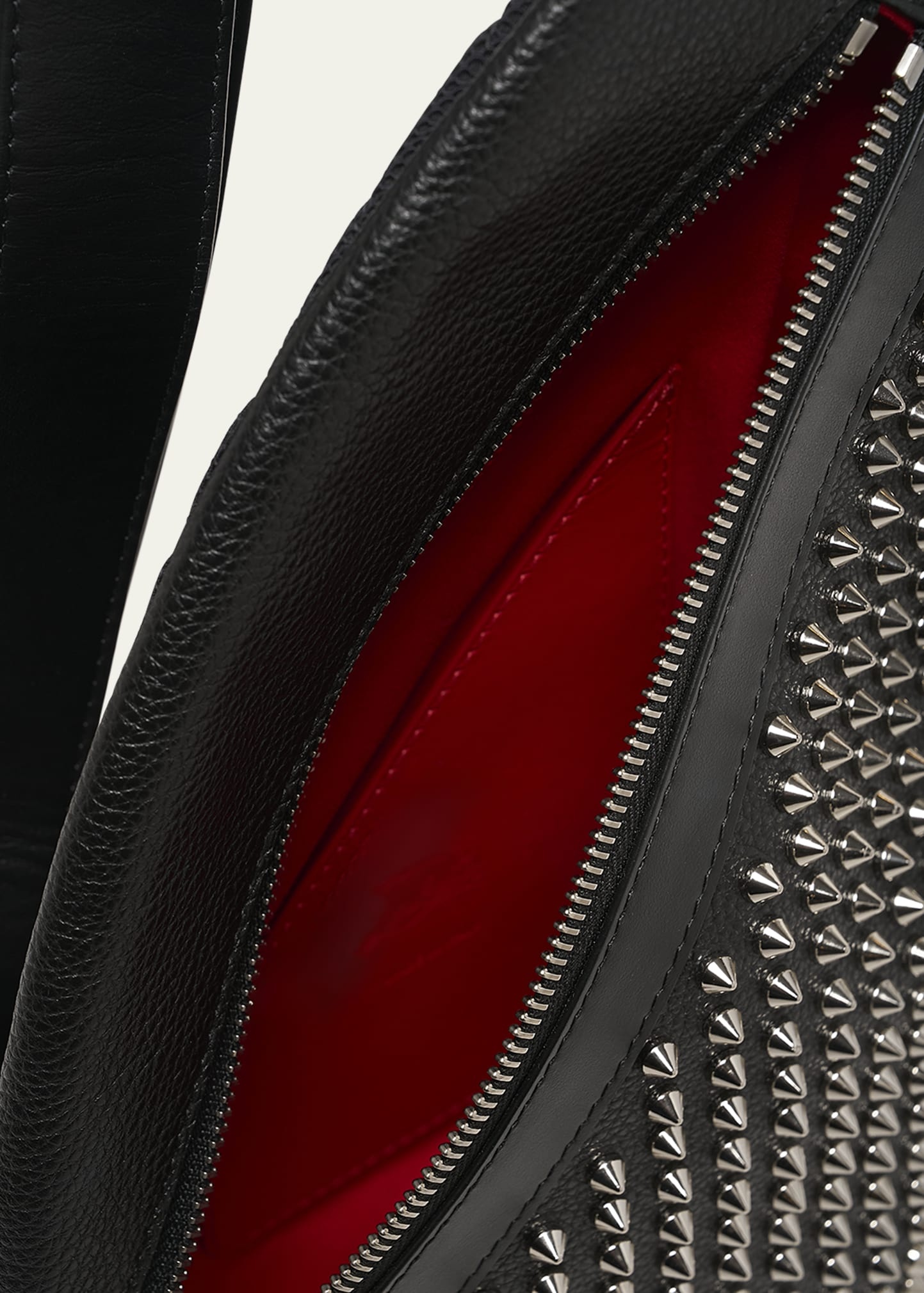 Men's Funky Leather Empire Spikes Sling Bag - 4