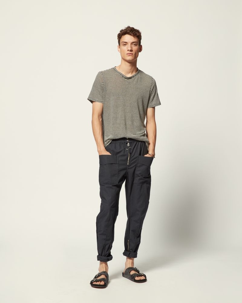 【関税込み】Isabel Marant ブルー Leon Tシャツ Isabel Marant LEON T-shirt | REVERSIBLE