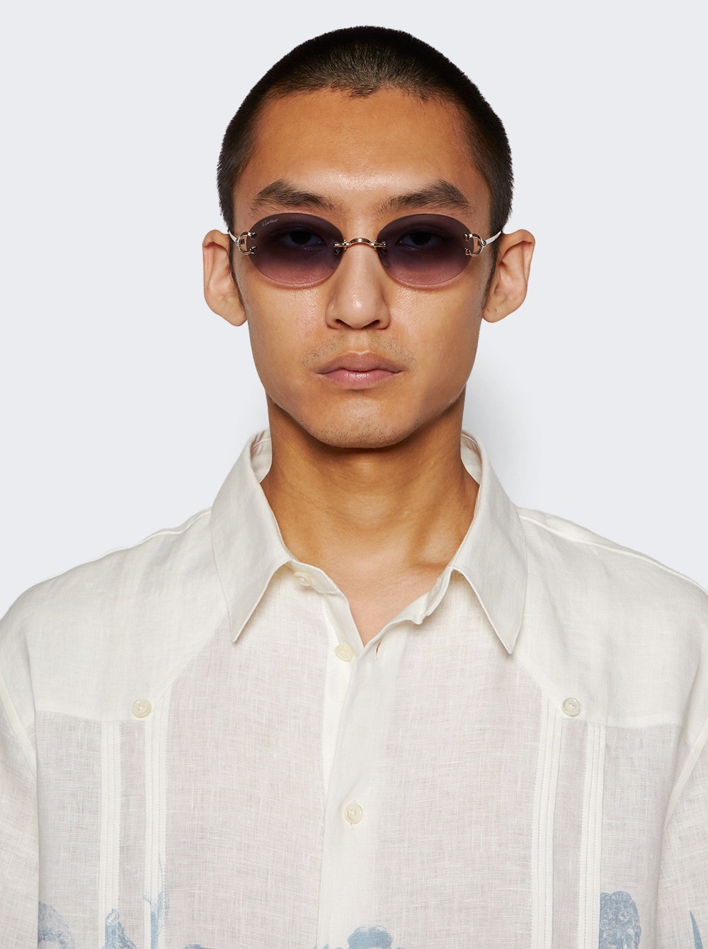 Signature C Sunglasses Silver - 2