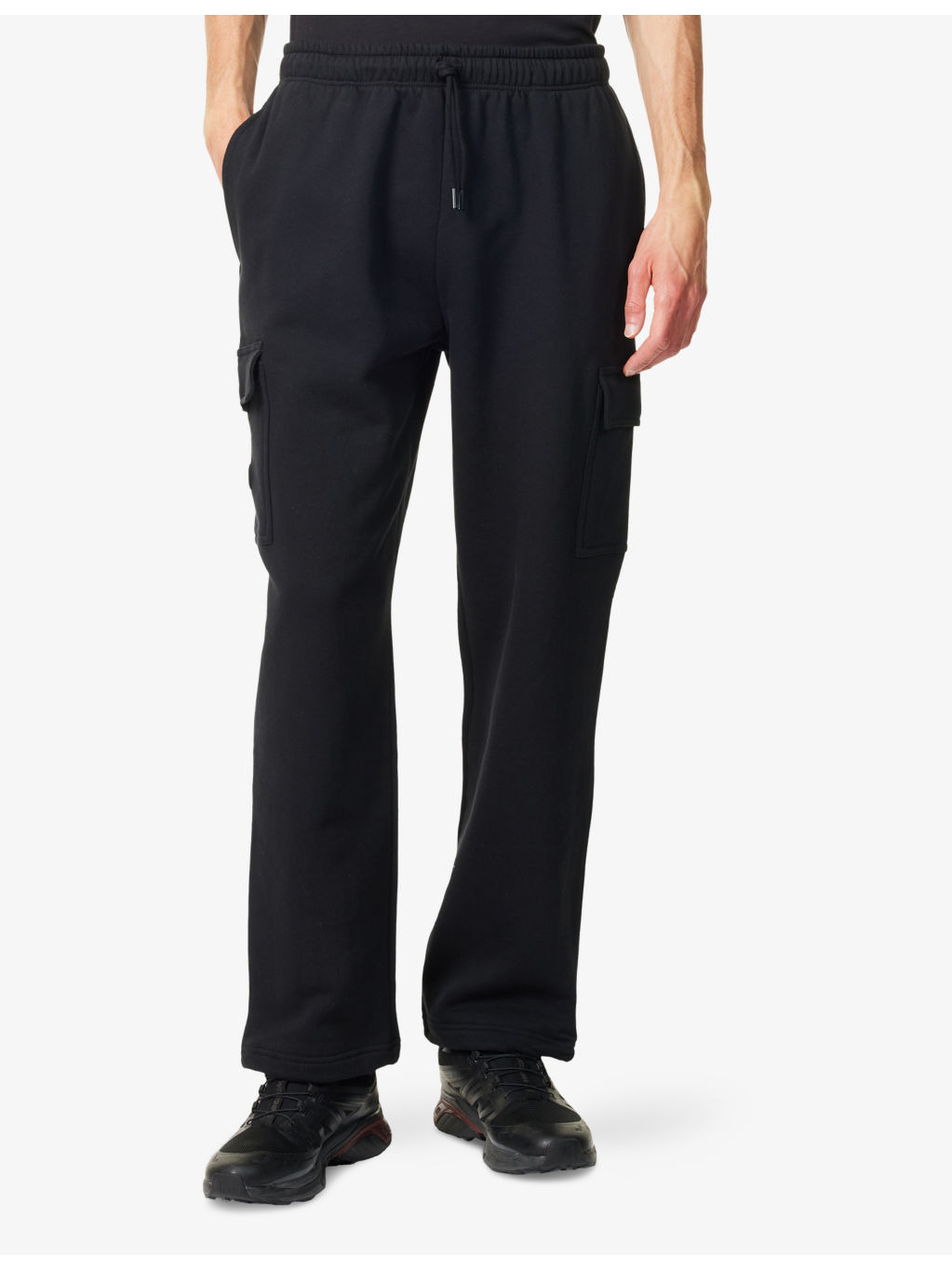 M Cargo Drawstring-Cuffs Cotton-Jersey Jogging Bottoms - 3