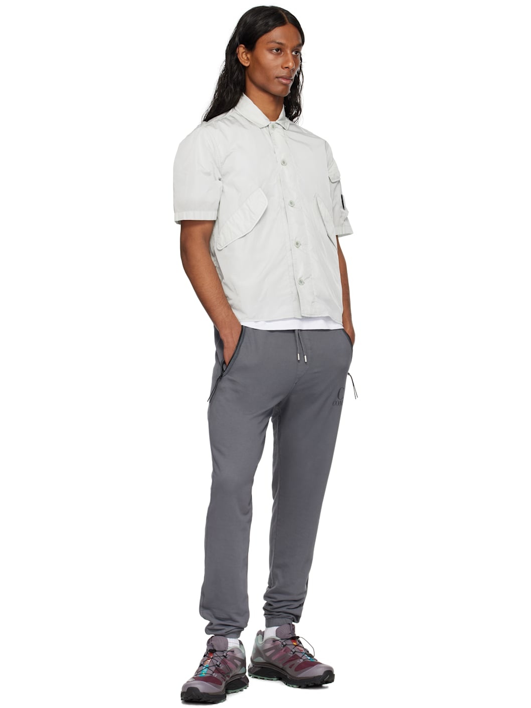 Gray Light Fleece Logo Sweatpants - 4