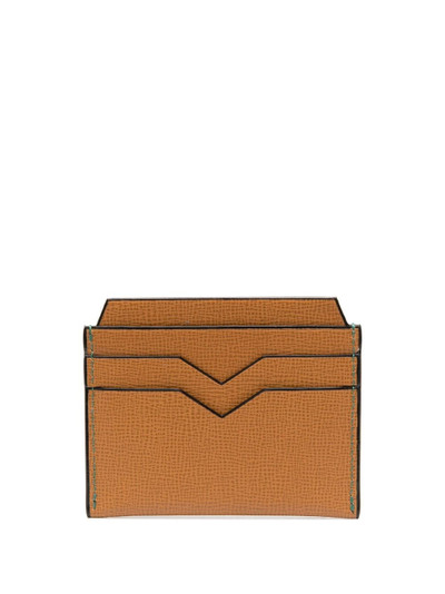 Valextra grained leather cardholder outlook