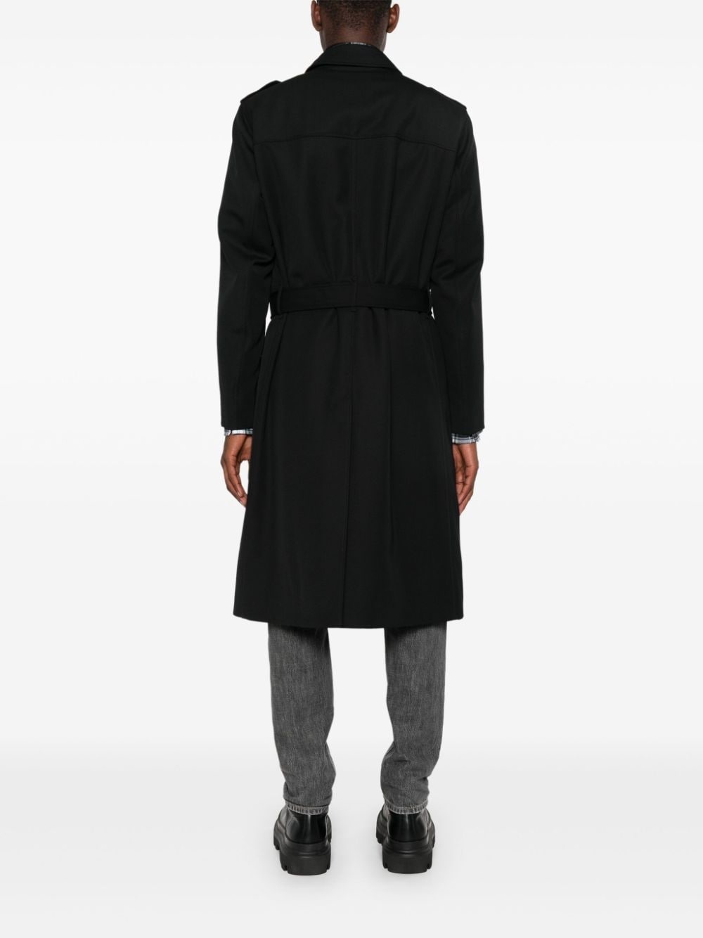 double-breasted trench coat - 4