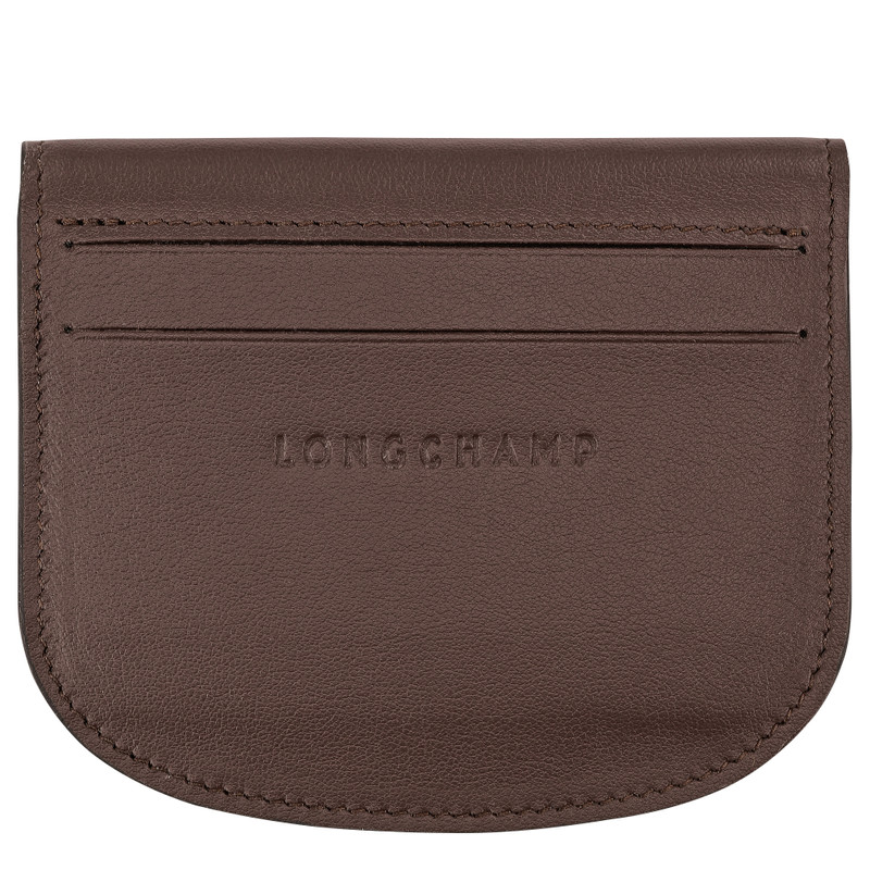 Longchamp Le Pliage Xtra Card holder Mocha - Leather outlook