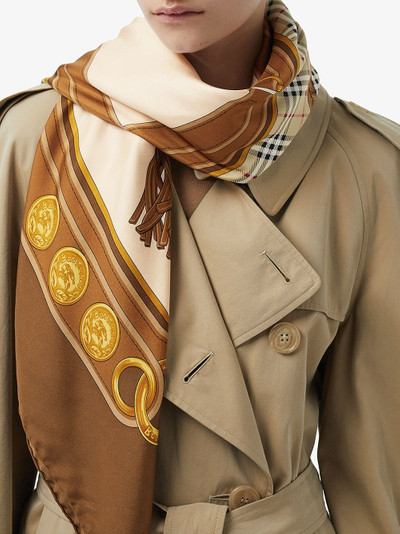 Burberry reissued archive tassel print scarf outlook