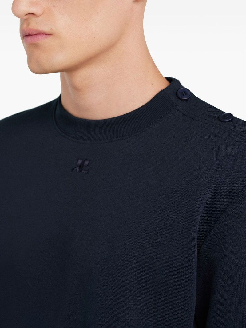 buttoned fleece sweatshirt 4
