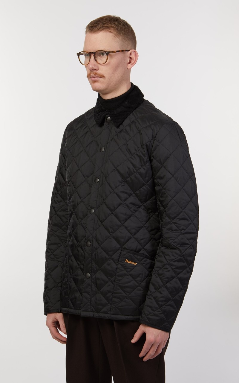 QUILTED JACKET HERITAGE LIDDESDALE BLACK - 4
