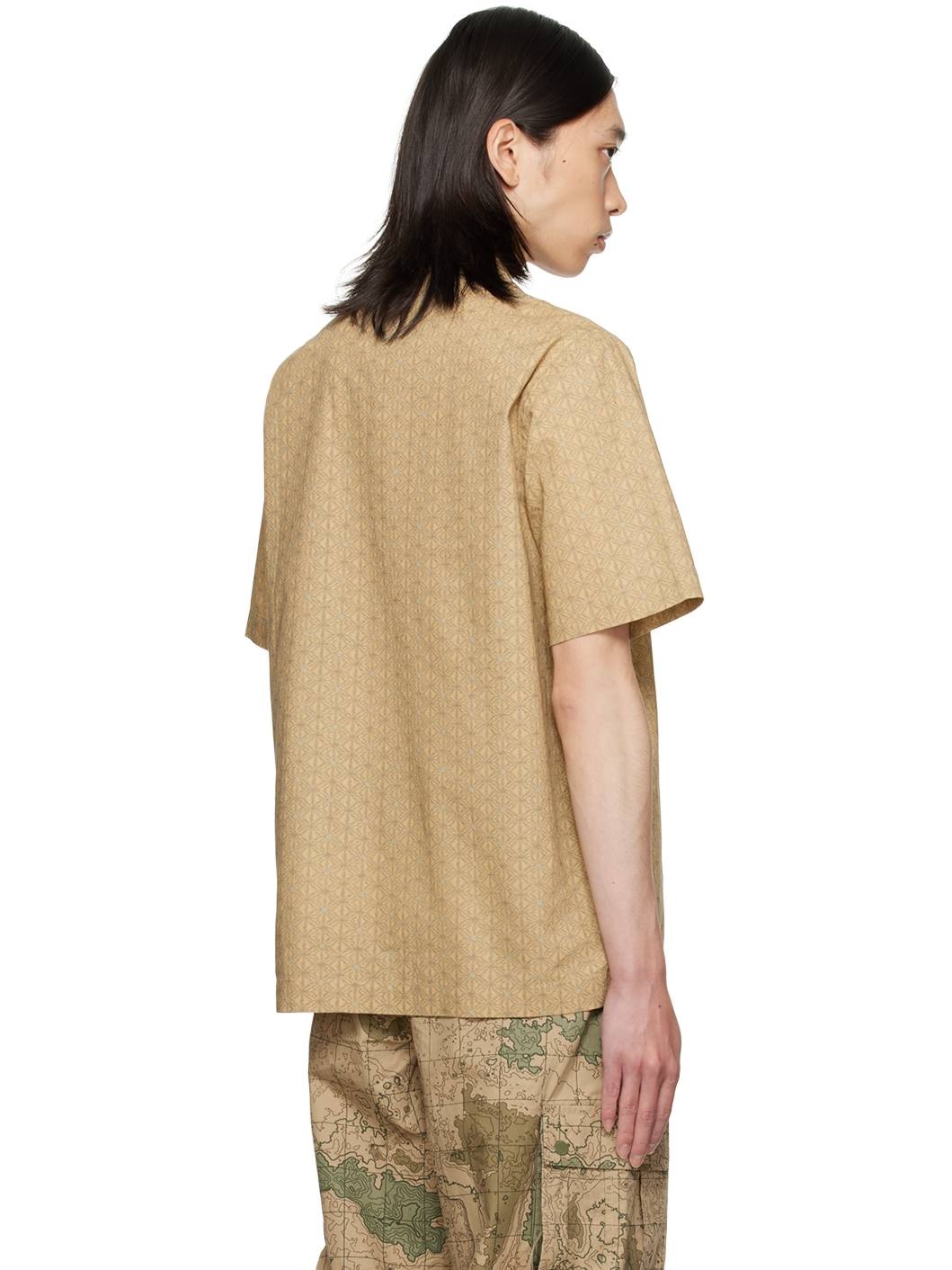 Beige Camp Collar Shirt - 3
