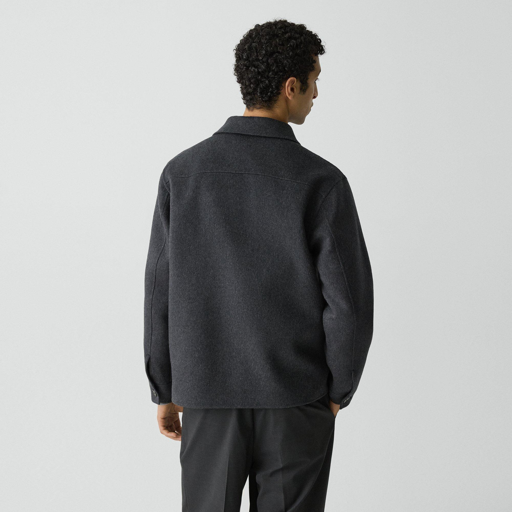 Overshirt in Double-Face Wool-Cashmere - 4