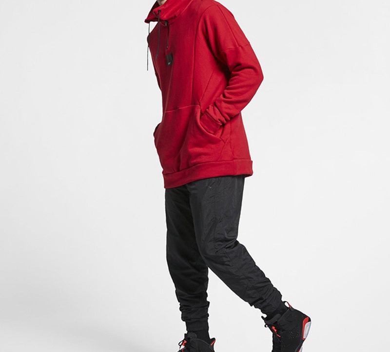 Air Jordan Half Zipper Athleisure Casual Sports Red AV2293-687 - 5