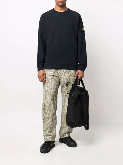 Stone Island Compass badge crew-neck sweatshirt outlook