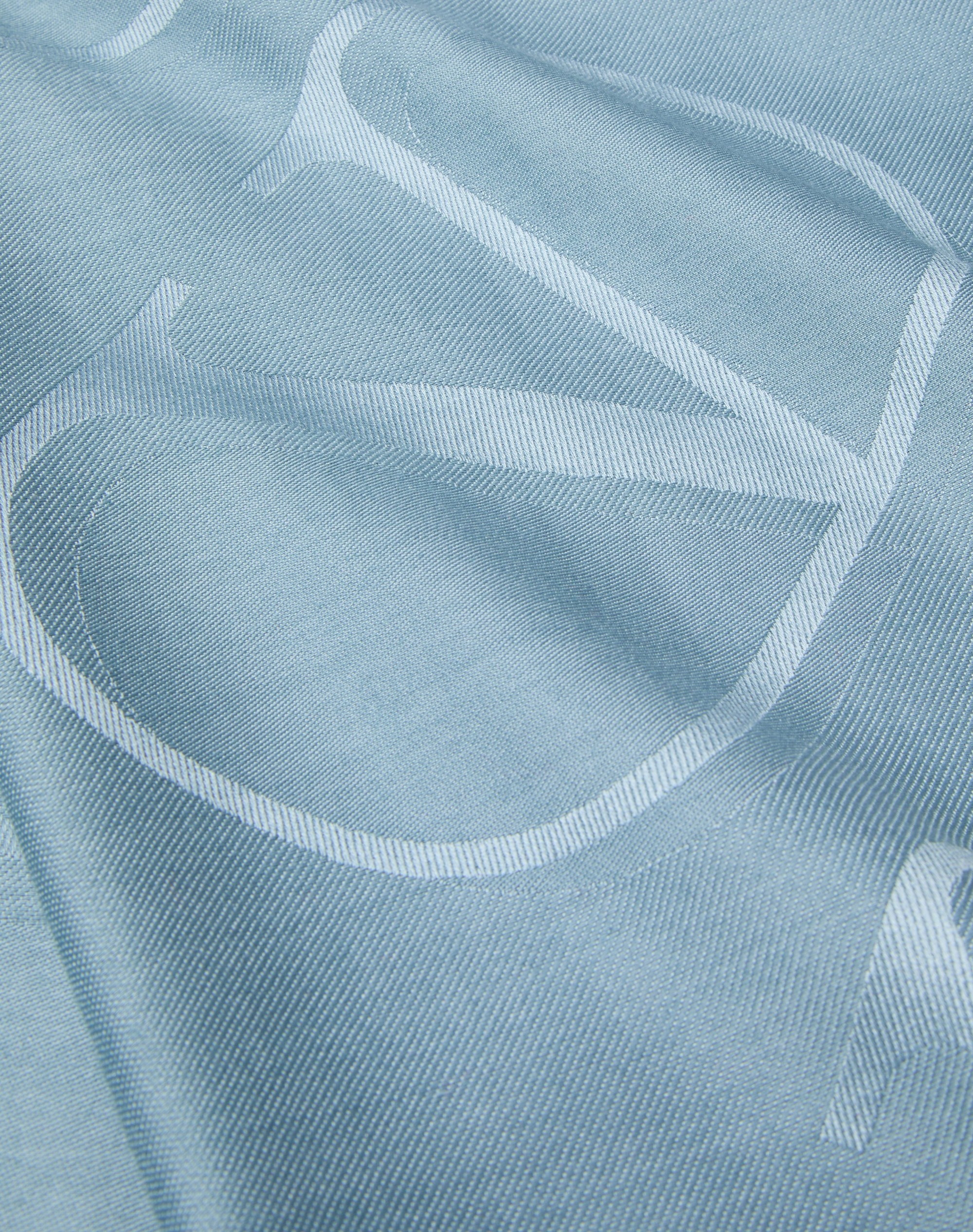 VLOGO SIGNATURE JACQUARD SHAWL IN SILK AND WOOL 140X140 CM - 2