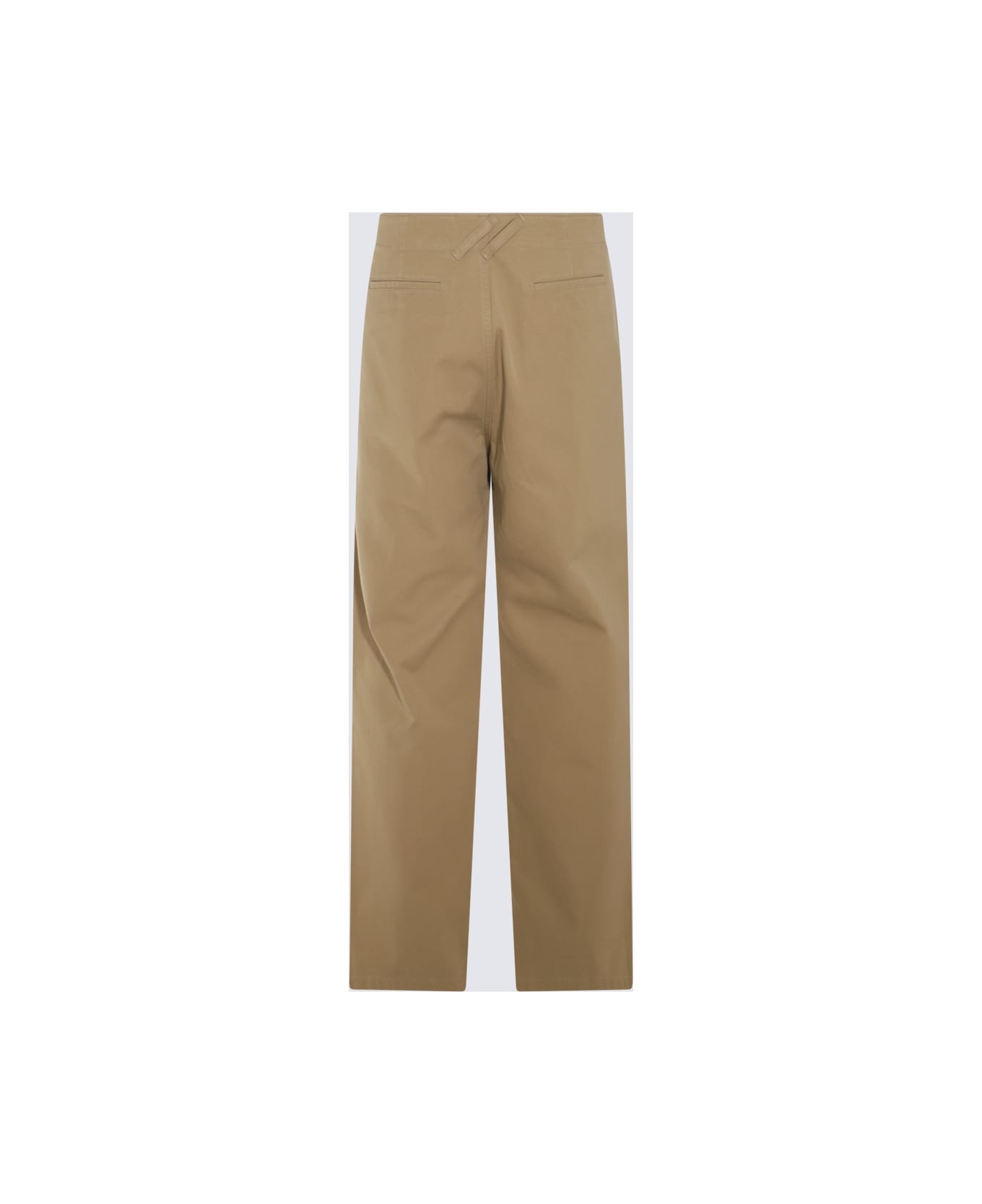 Beige Cotton Pants - 2