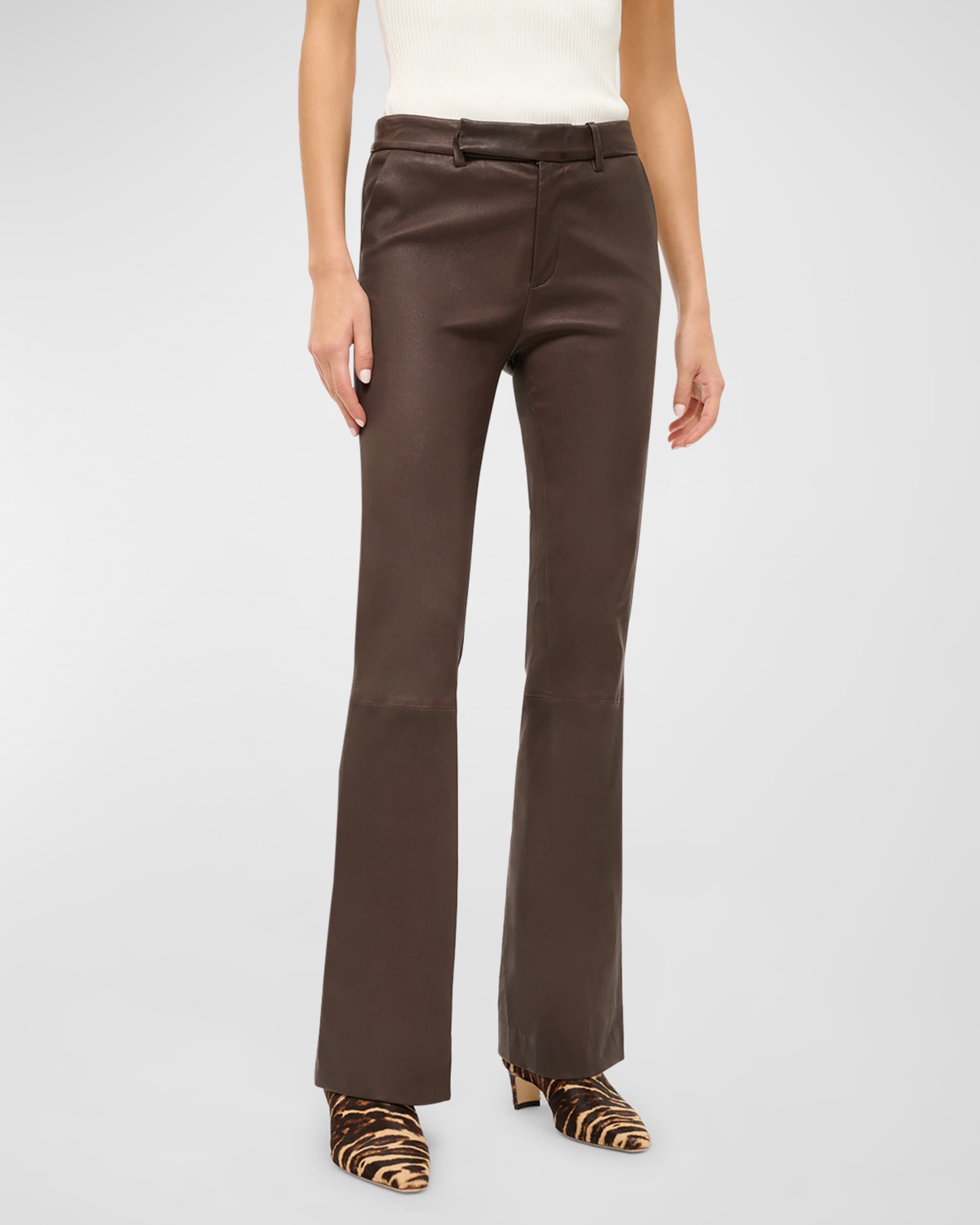 Hanover Leather Bootcut Pants - 1