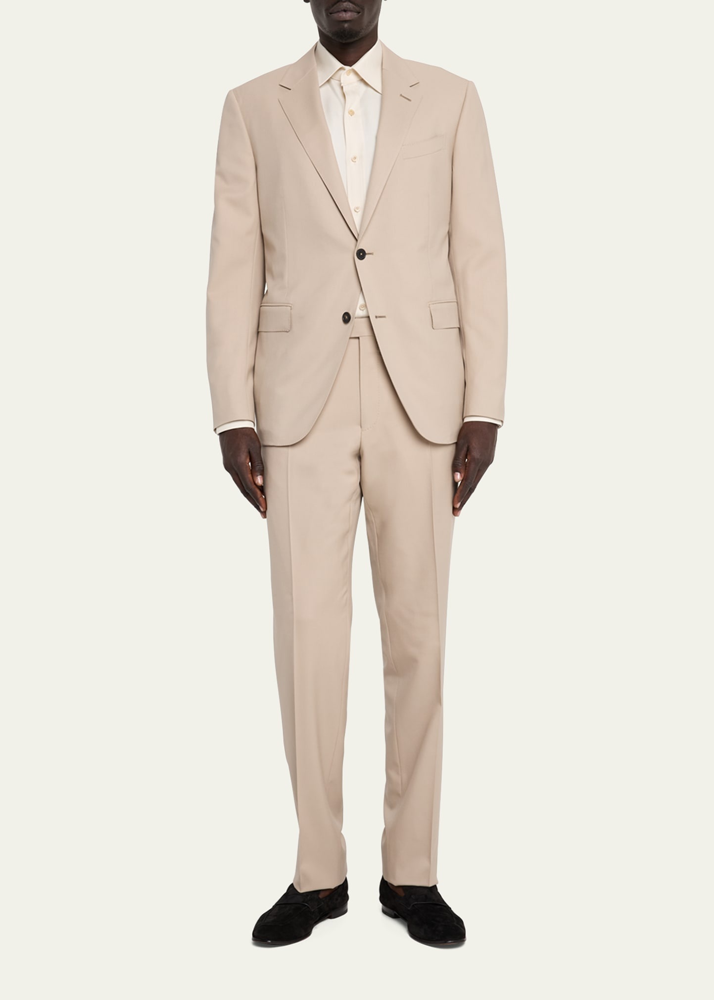 Men's Trofeo Wool Solid Suit - 2