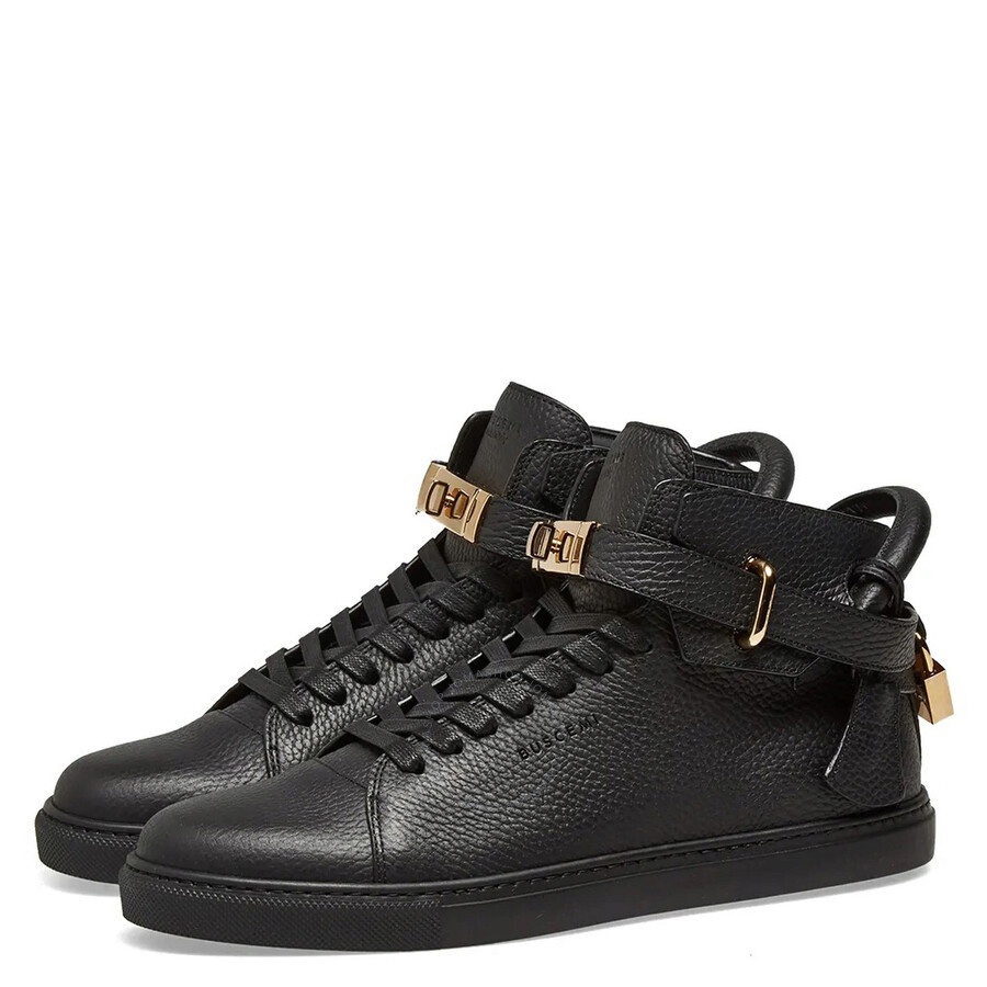 Buscemi Men's Black High-top 100 MM Leather Sneakers - 3