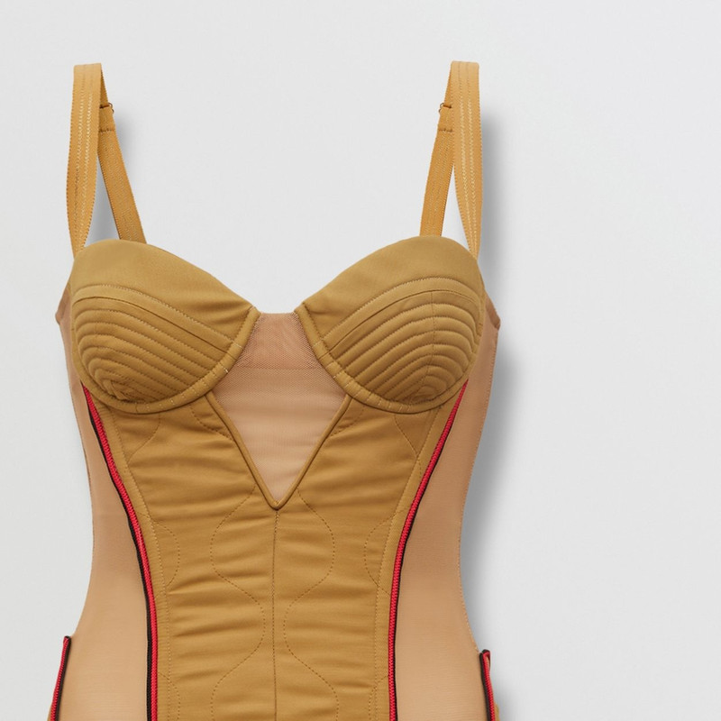 Burberry Quilted Technical Cotton Corset Dress outlook