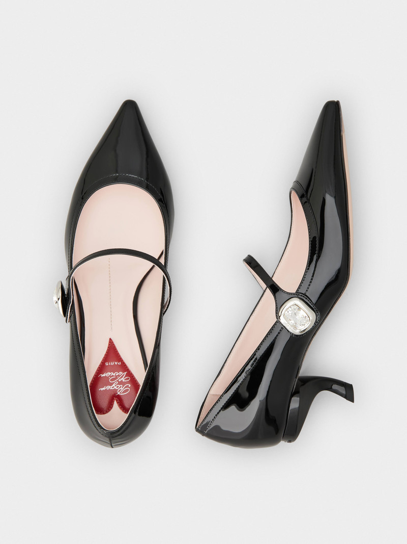 Mary Jane Virgule Pumps in patent leather 4