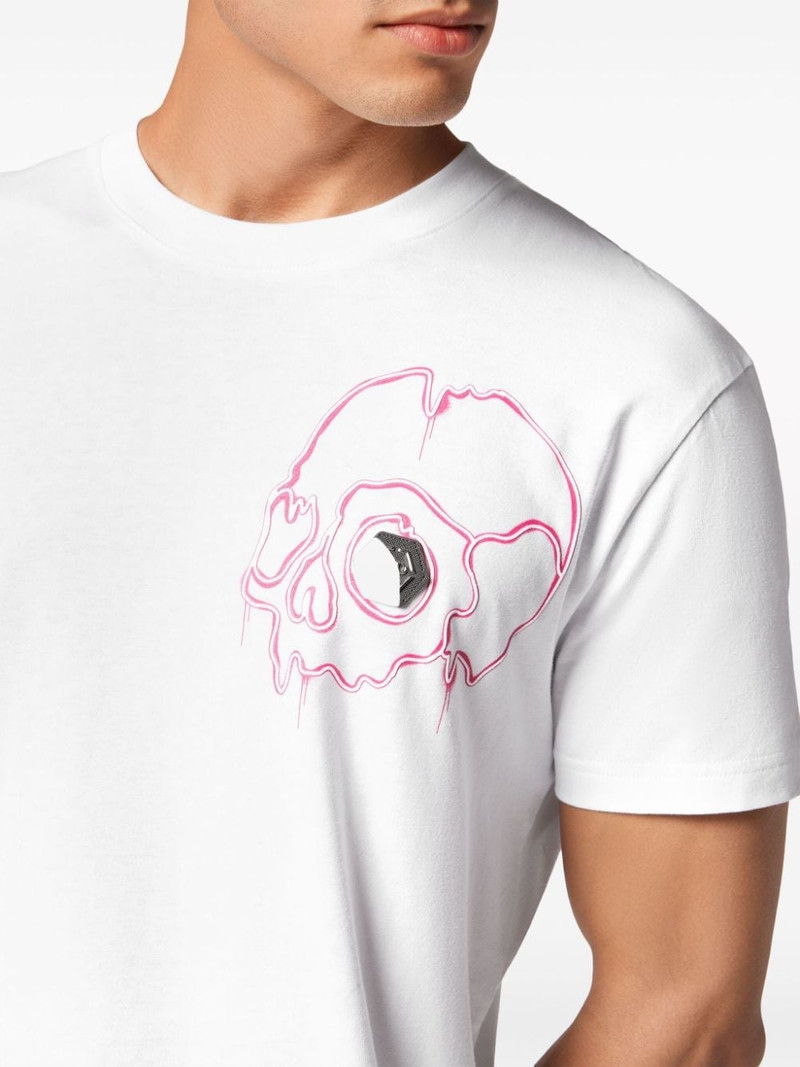 Dripping Skull cotton T-shirt 5