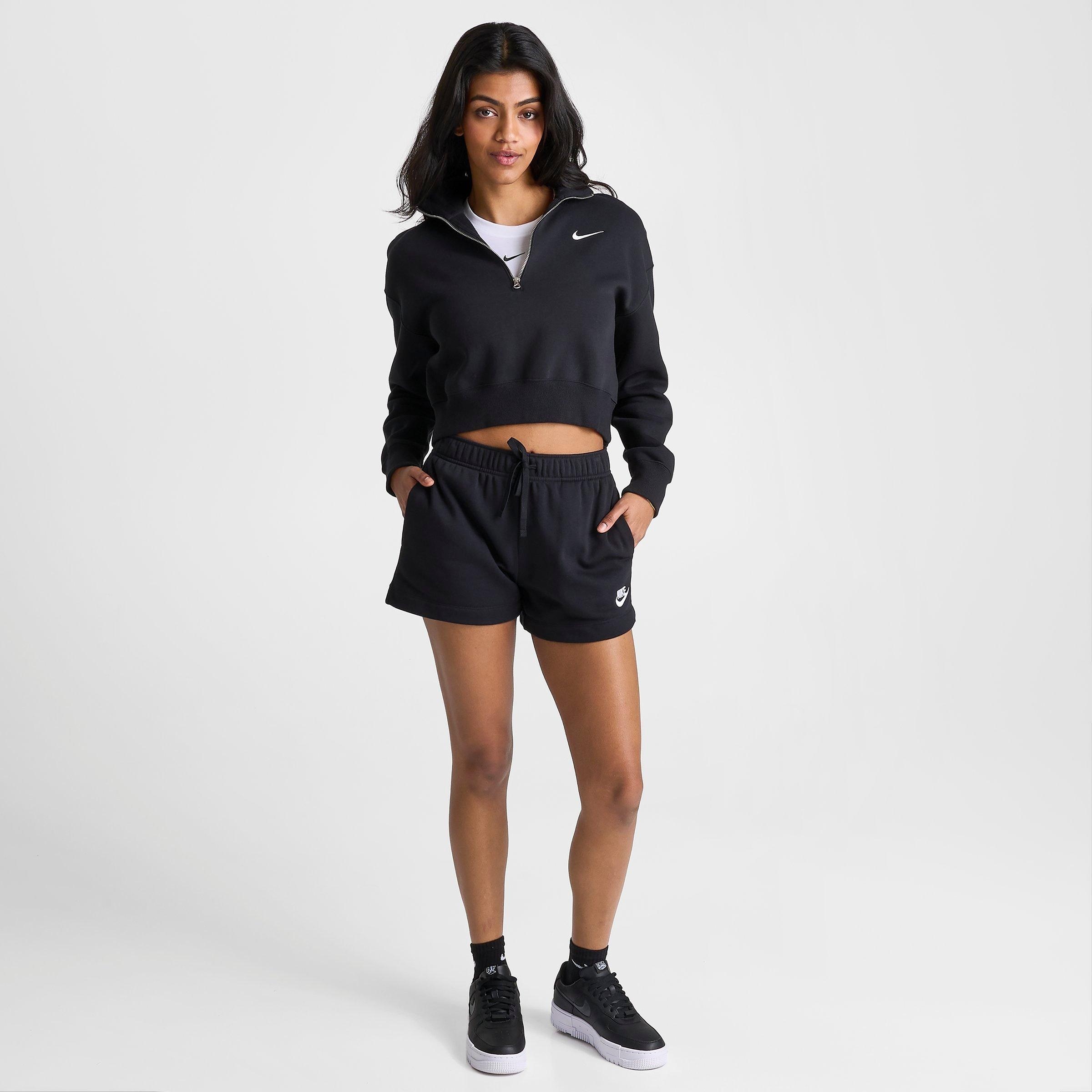 WOMEN'S NIKE SPORTSWEAR CLUB FLEECE MID-RISE SHORTS - 2