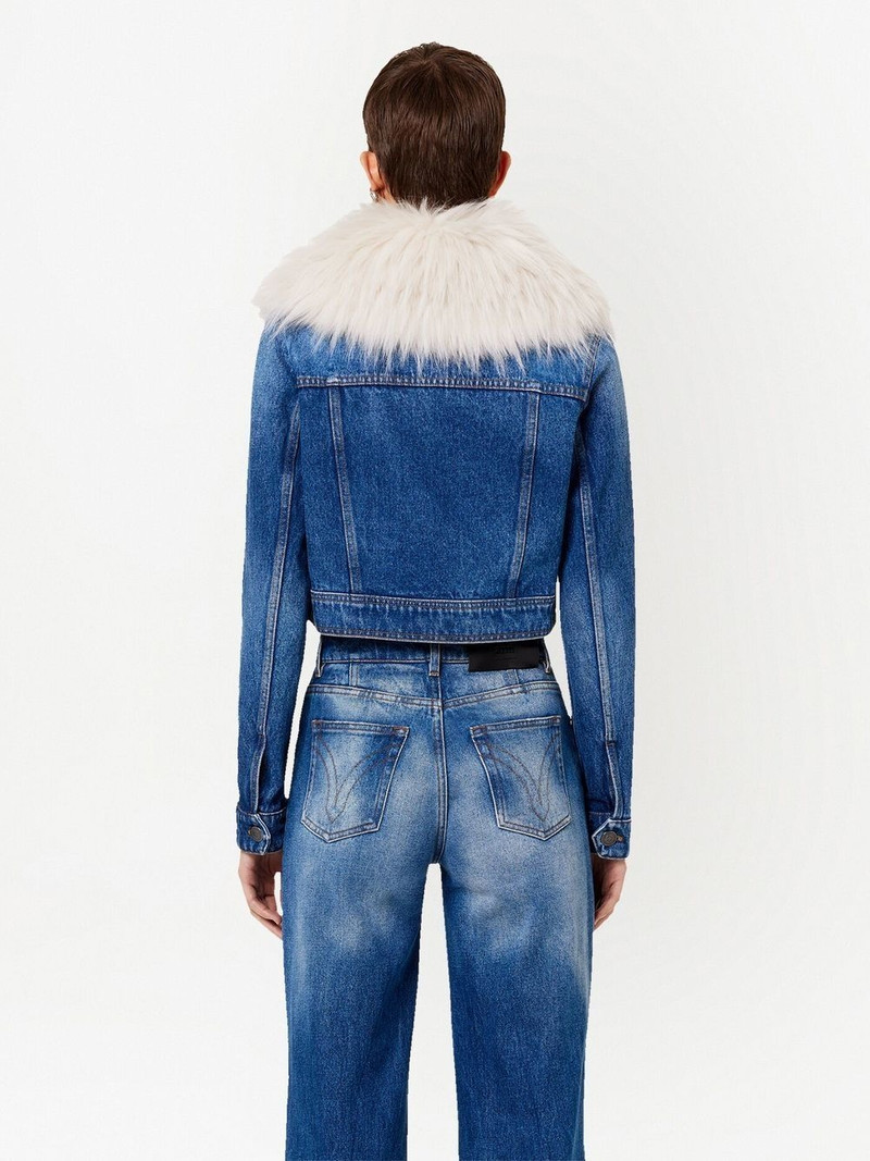 furry collar denim jacket 4