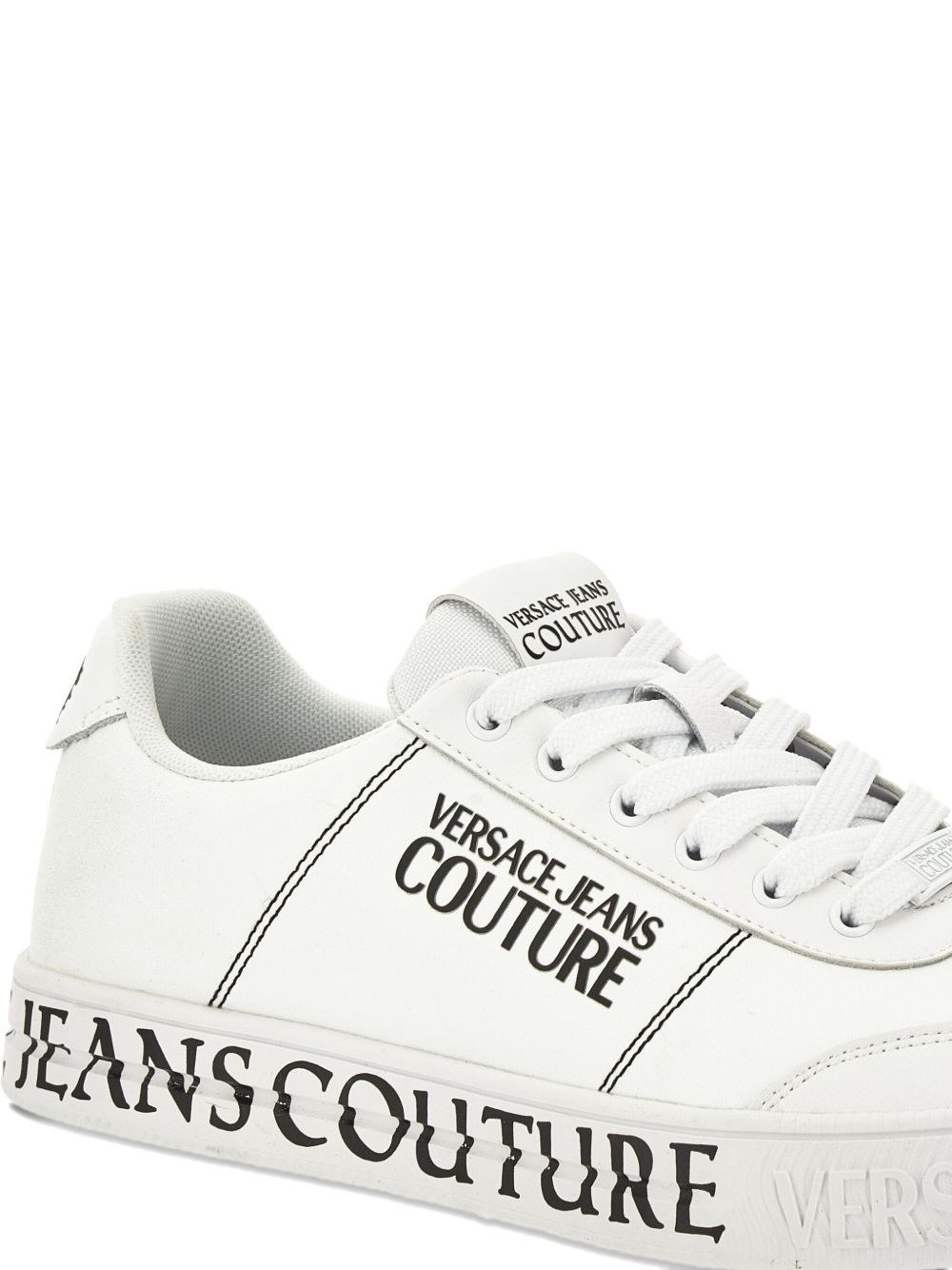 Logo leather sneaker - 2