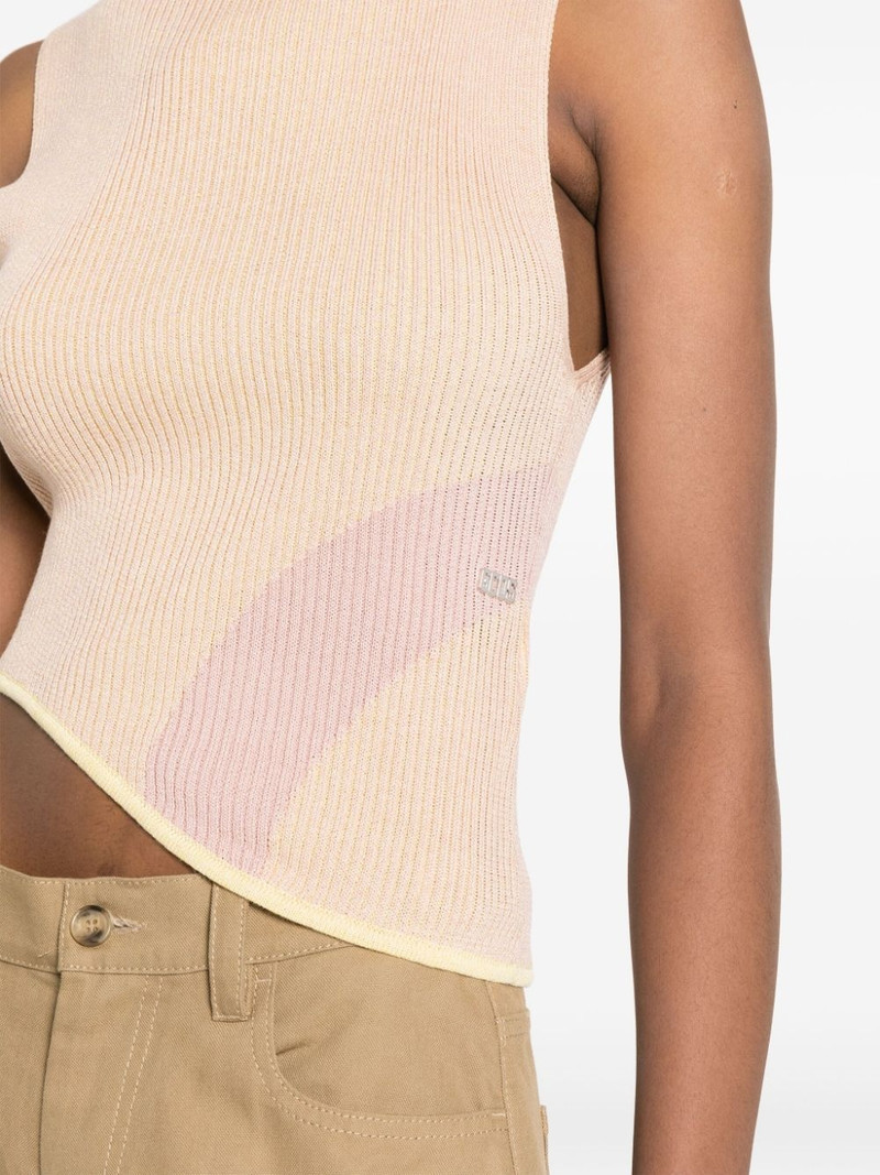 Comma asymmetric ribbed top 5