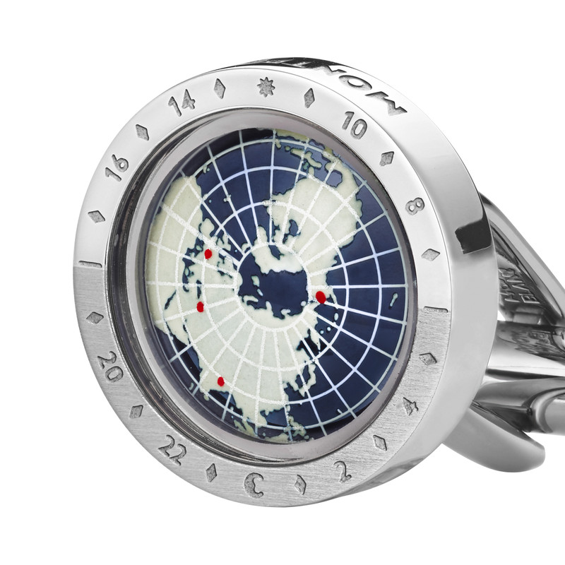 1858 Geosphere Cufflinks Blue 3