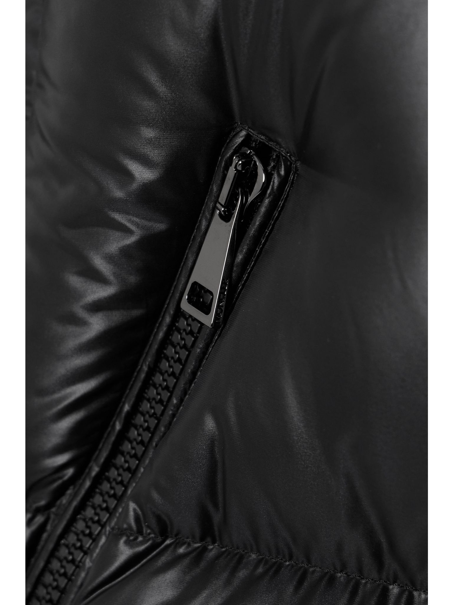 Fourmine hooded quilted shell down jacket Black - 5