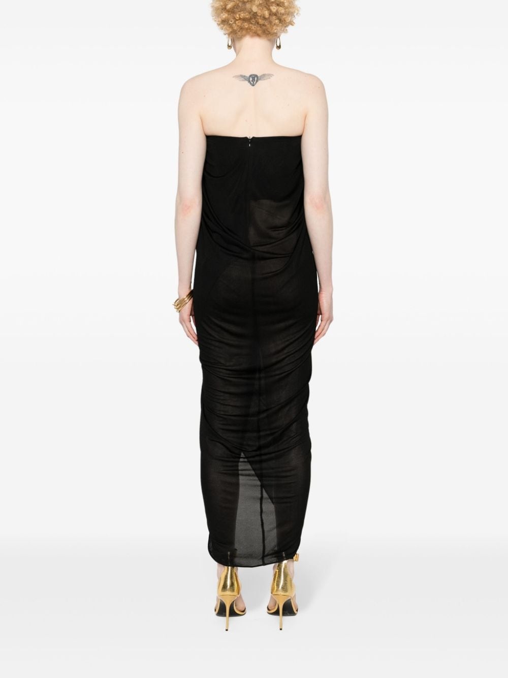 butterfly-appliquÃ© maxi dress - 4