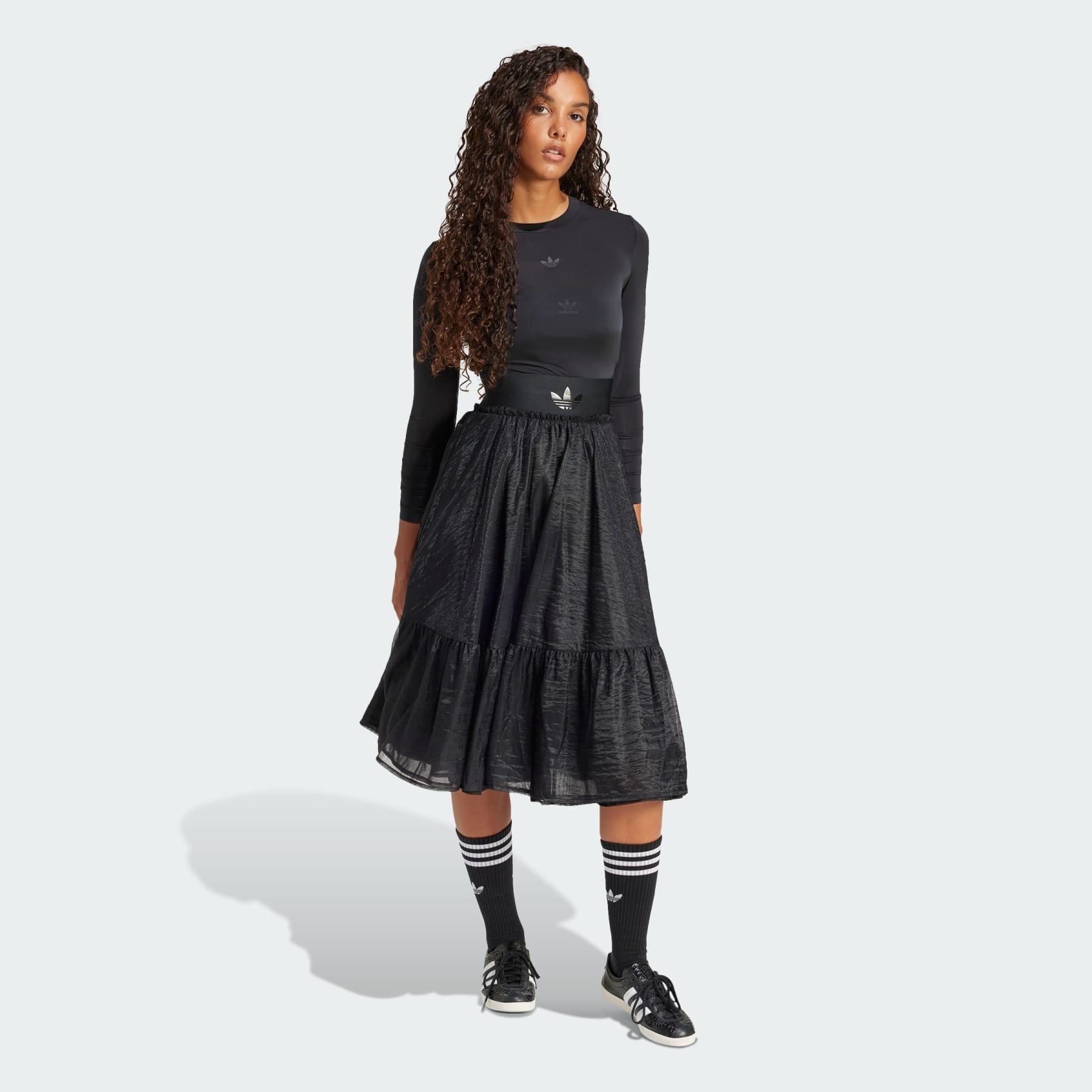 Waistband Tulle Maxi Skirt - 4