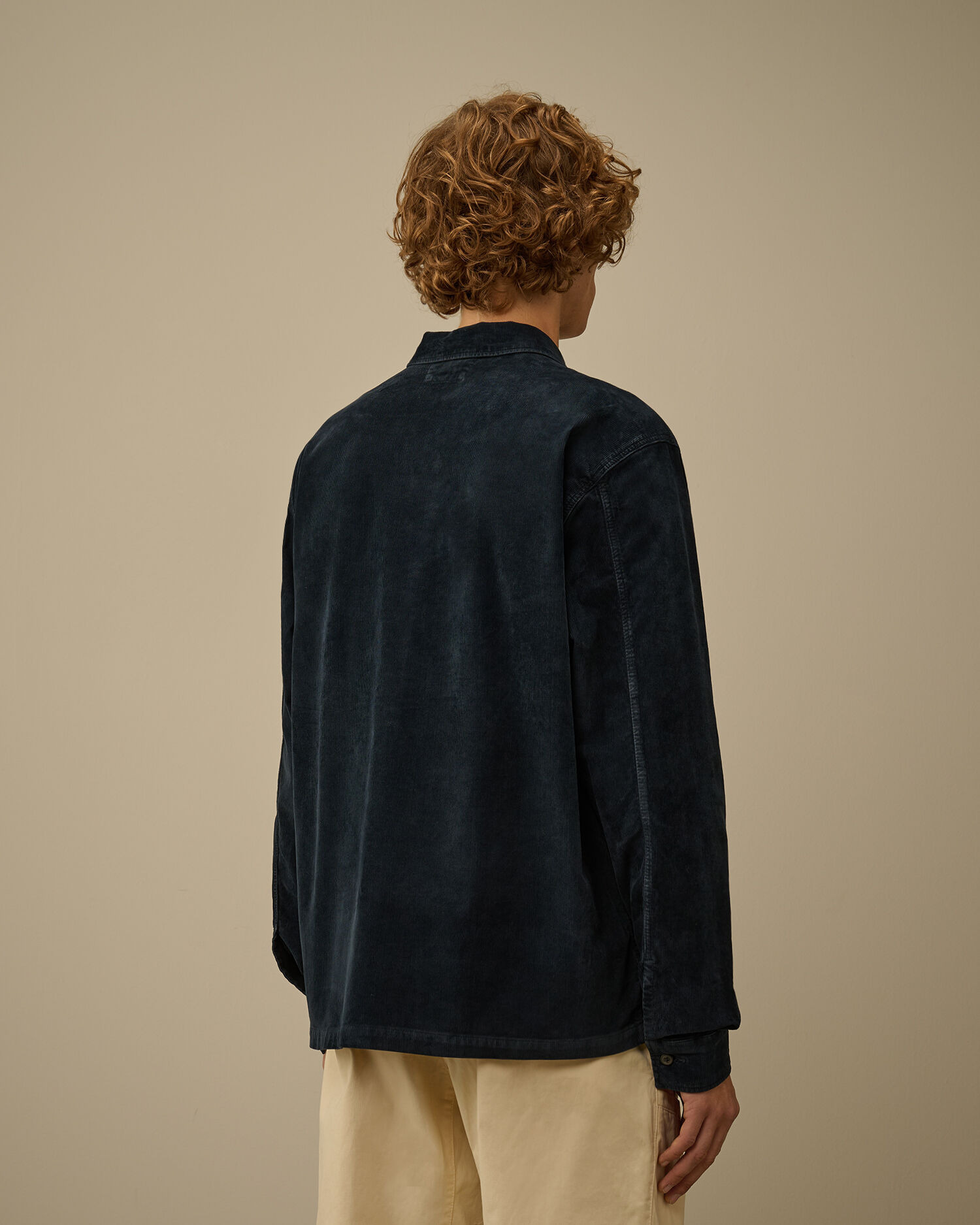 Corduroy Lens Button Overshirt - 4