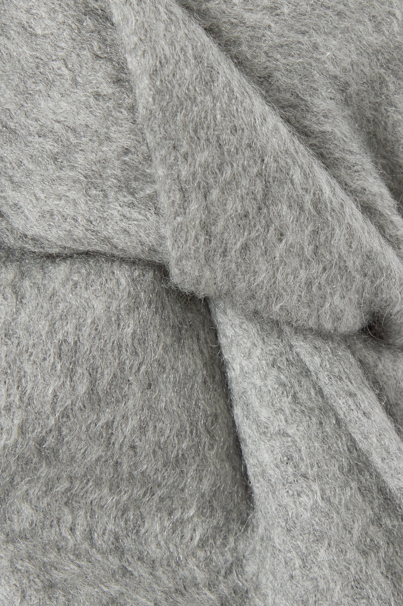 Fringed cashmere scarf - 5