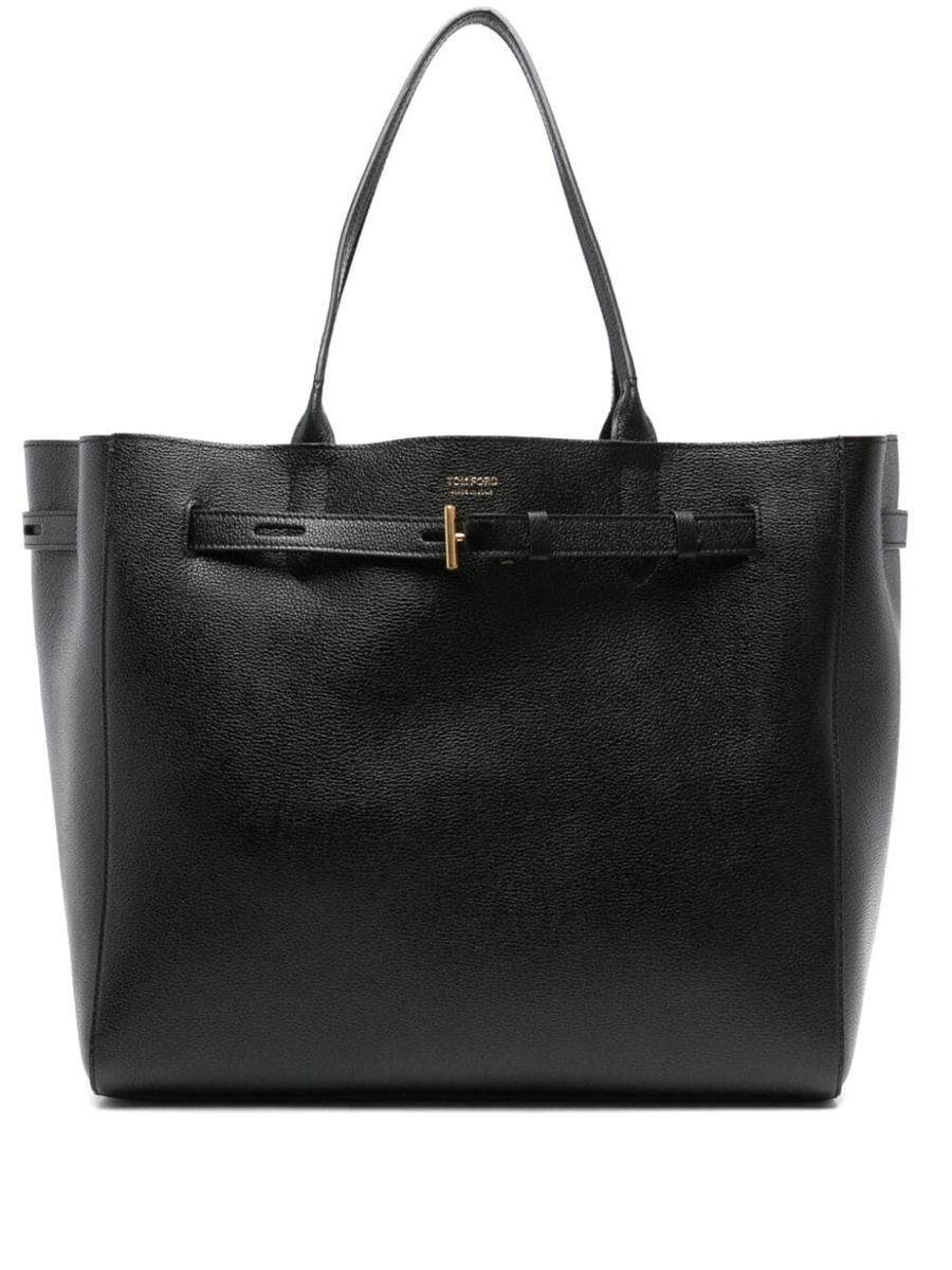 Tom Ford Grain Leather Large Tote Bags - 1