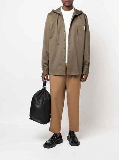 Marni hooded wool shirt jacket outlook