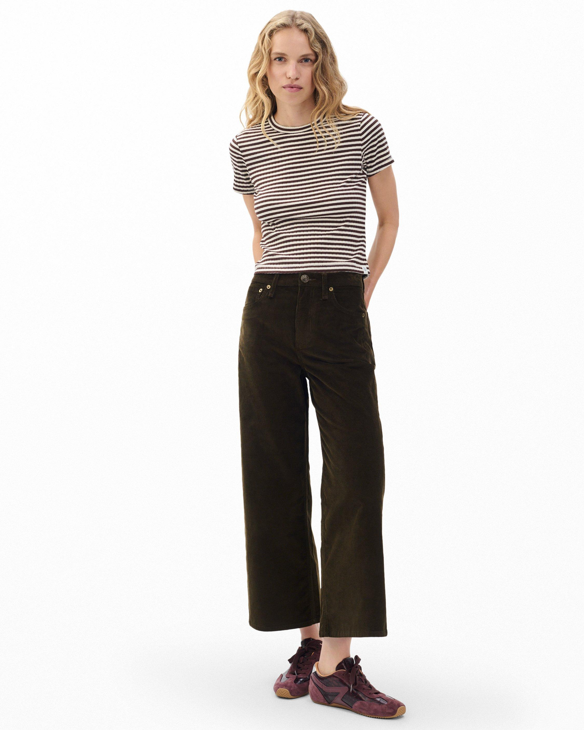 Andi Ankle Wide-Leg Corduroy Pants
Stretch Corduroy in Balsam - 3