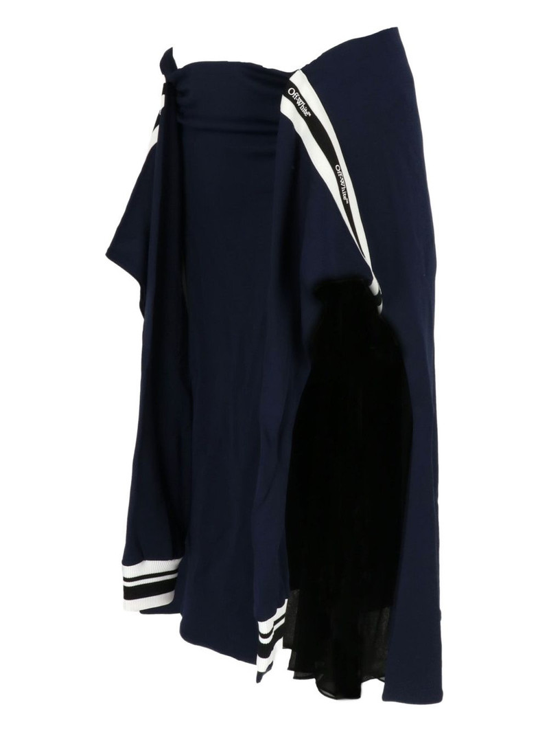 Off-White logo-detail midi skirt outlook